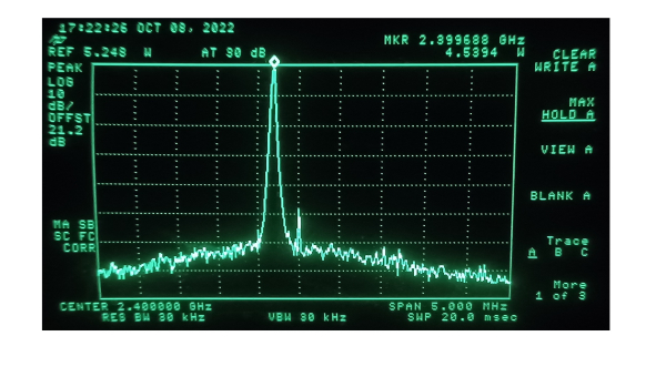 Output signal on 2,4GHz band